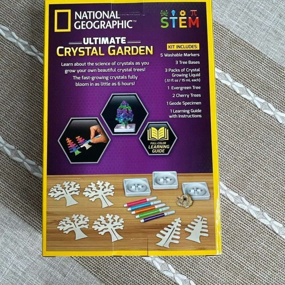 National Geographic STEM ultimate Crystal Garden growing kit brand new unused